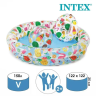 Бассейн надувной INTEX «Фрукты» 59460 с кругом и мячом, от 3 лет